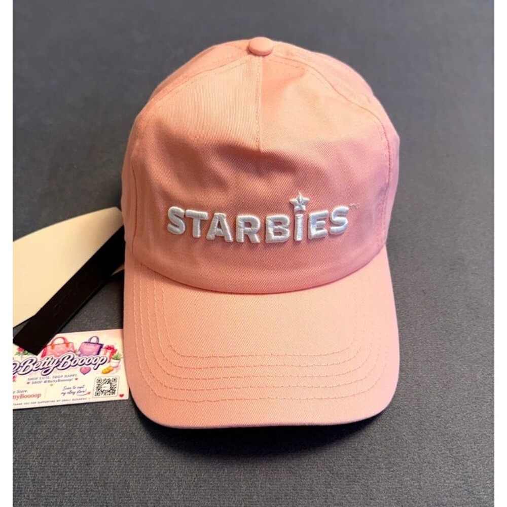 Starbucks STARBIES Pink Cap Hat Snapback Adjustable Limited Edition NEW